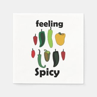 Chili Pepper Feeling Spicy Fiesta Party Napkins