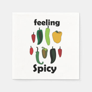 Chili Pepper Feeling Spicy Fiesta Party Napkins