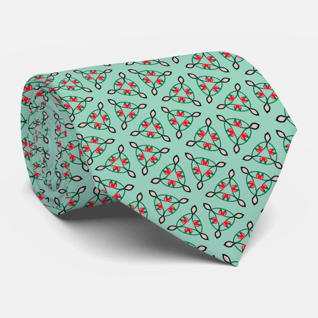 Chili Pepper Fidget Spinners Neck Tie (Rolled)