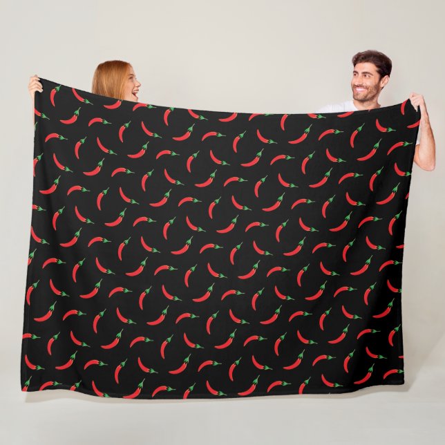 chili pepper fleece blanket (In Situ)