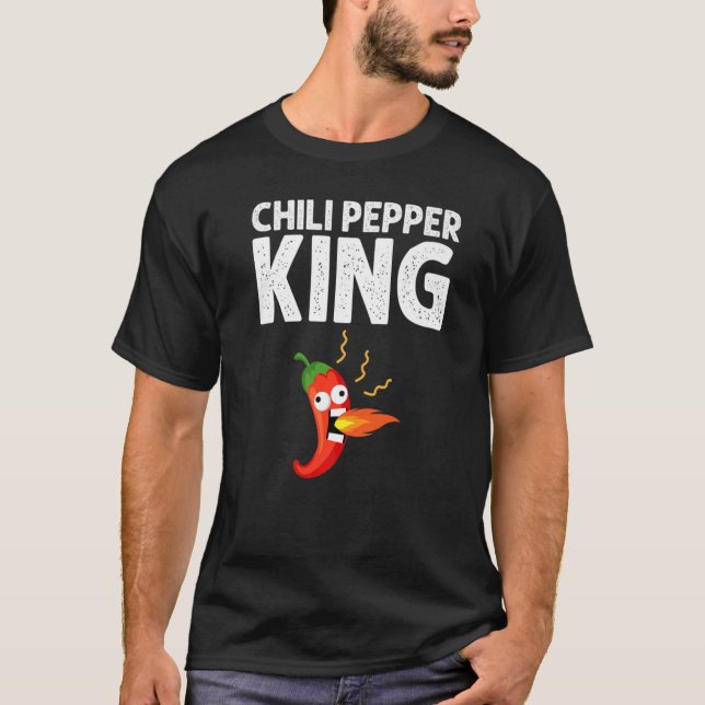 Chili Pepper For Men Dad Spicy Habanero Chile T-Shirt (Front)
