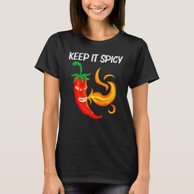 Chili Pepper For Men Women Red Spicy Flaming Jalap T-Shirt (Front)