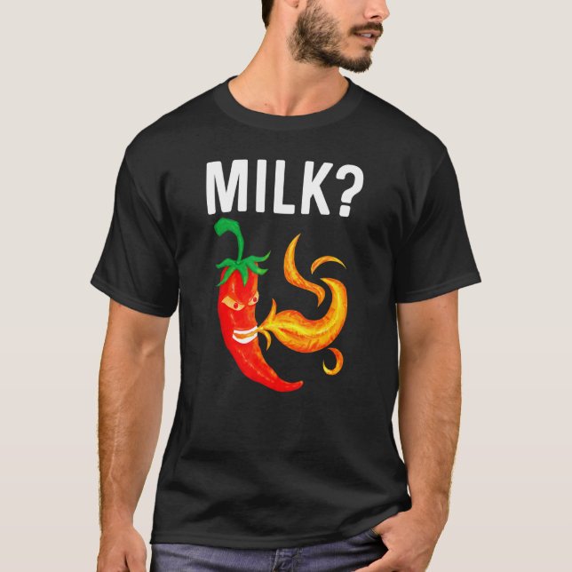 Chili Pepper For Men Women Red Spicy Flaming Jalap T-Shirt (Front)