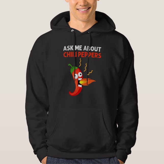 Chili Pepper For Men Women Spicy Habanero Chile Hoodie (Front)