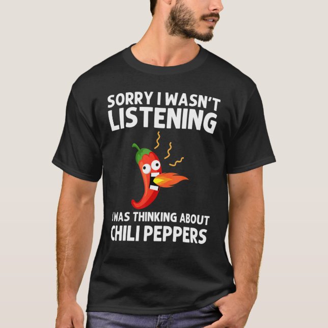   Chili Pepper For Men Women Spicy Habanero Chile T-Shirt (Front)