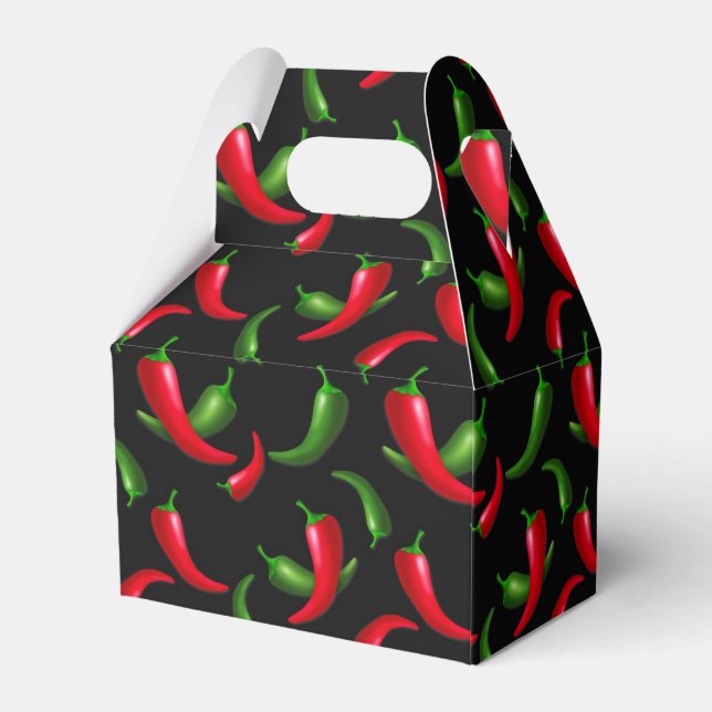 Chili pepper gable favor box (Back Side)