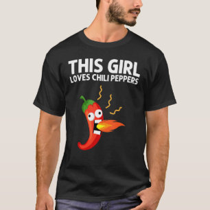 Chili Pepper Girls Kids Spicy Habanero Chile T-Shirt