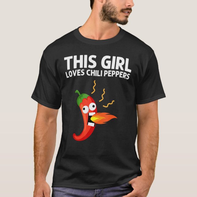 Chili Pepper Girls Kids Spicy Habanero Chile T-Shirt (Front)