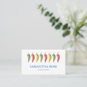 Chili Pepper Graduate Name Card (Standing Front)