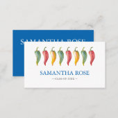 Chili Pepper Graduate Name Card (Front/Back)