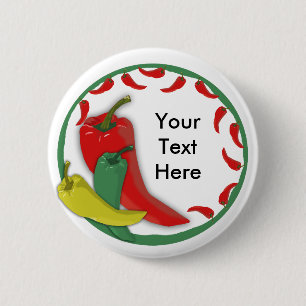 Chili Pepper Group Circle Frame3 Button