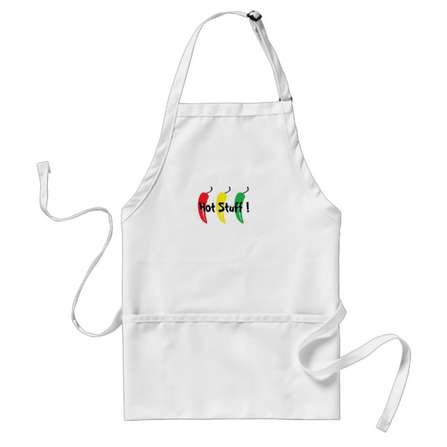 chili pepper, Hot Suff ! - Customized Adult Apron (Front)