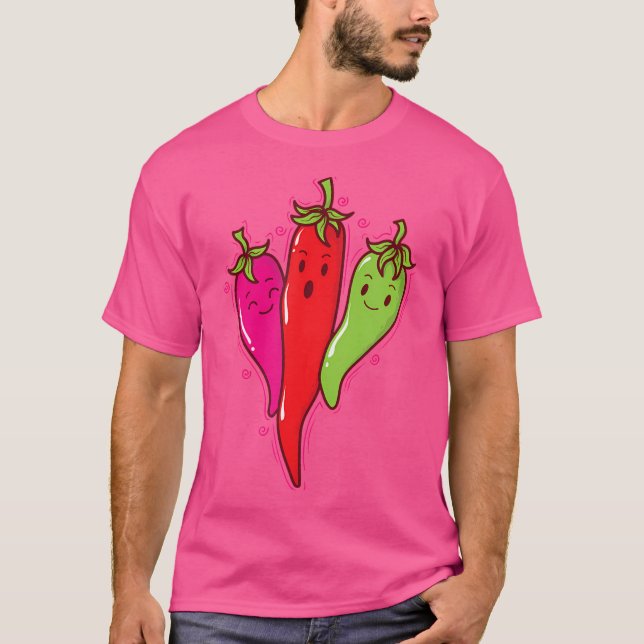 Chili Pepper Hotness Spice Scoville T-Shirt (Front)