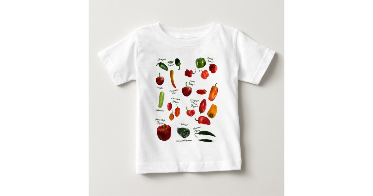 Chili Pepper ID Baby T-Shirt | Zazzle