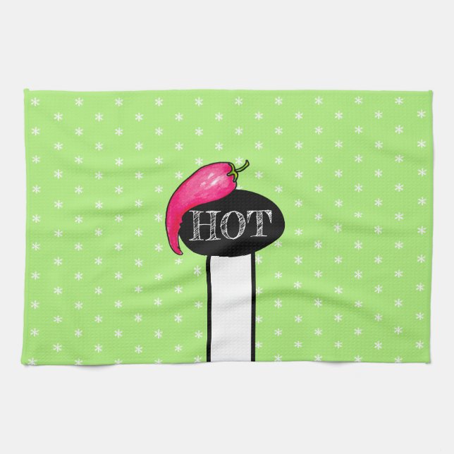 Chili pepper kitchen towel (Horizontal)