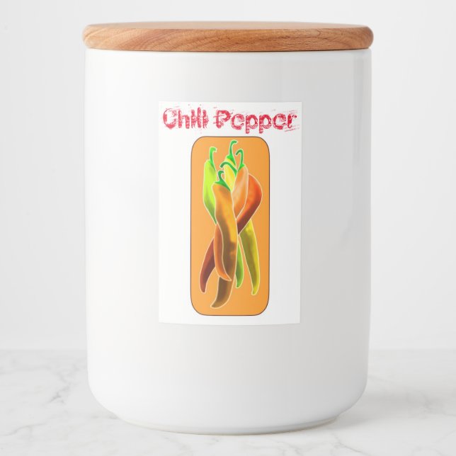 Chili pepper label (Front)