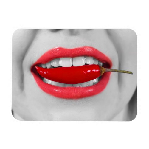 Chili pepper lips magnet