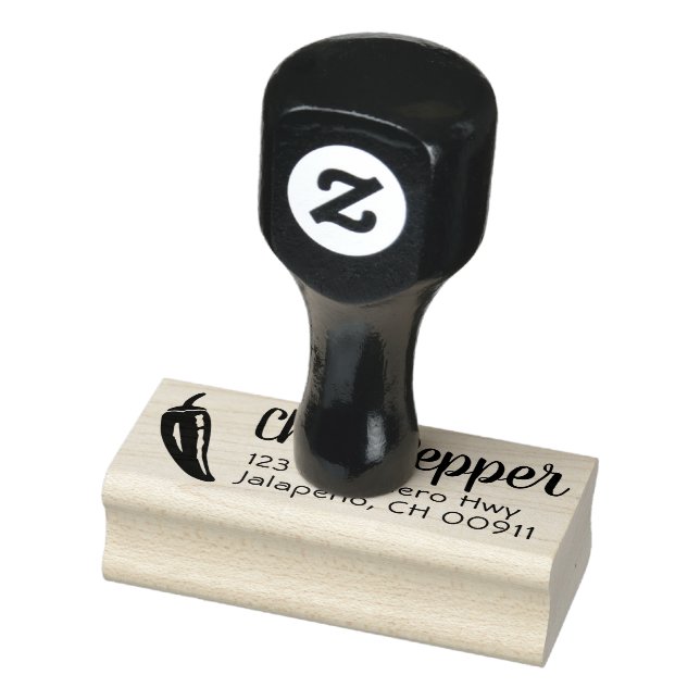 Chili Pepper Lover Address Stamp for Foodie / Cook (Stamp)