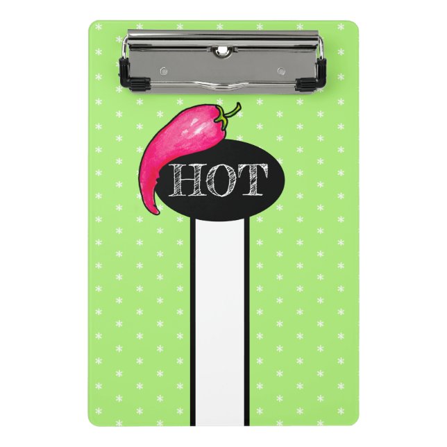 Chili pepper mini clipboard (Front)