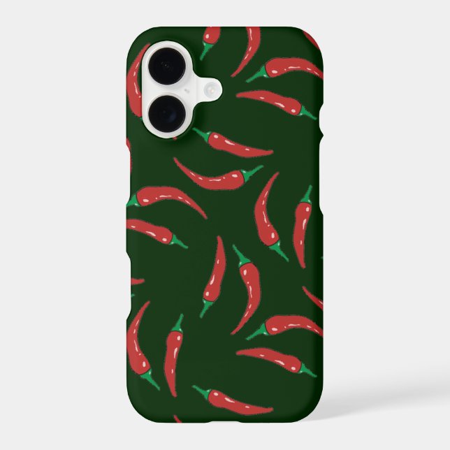 chili pepper on green Case-Mate iPhone case (Back)