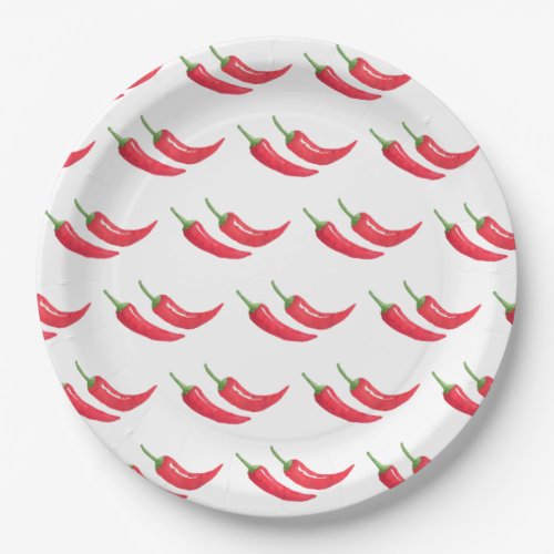 Chili Pepper Paper Plates