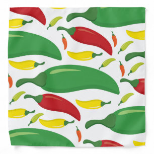 Chili pepper pattern bandana