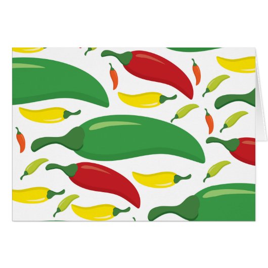 Chili pepper pattern cards (Front Horizontal)
