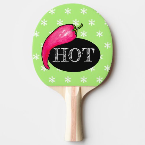 Chili pepper ping pong paddle