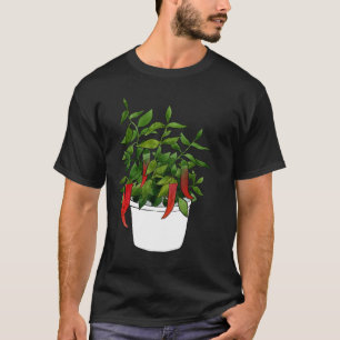 Chili Pepper Plant Peppers Chilli Fruit Red Spicy T-Shirt