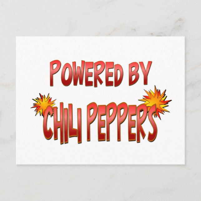 Chili Pepper Power Postcard (Front)