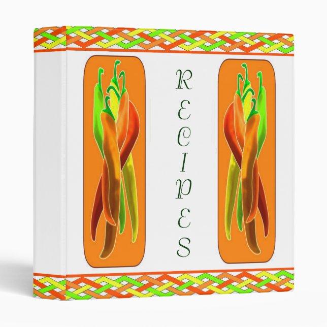 Chili Pepper Recipe Binder (Front/Spine)