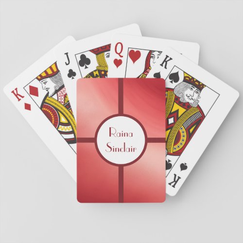 Chili Pepper Red Gradient Poker Cards