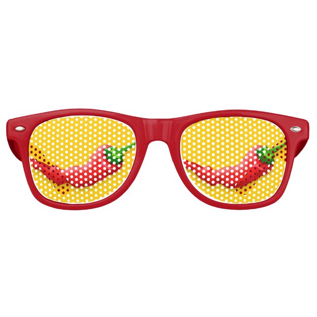 Chili pepper retro sunglasses (Front)