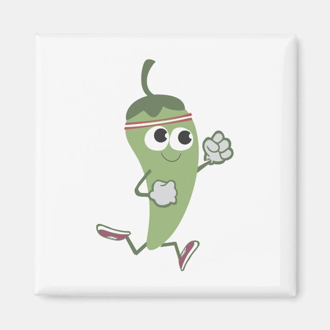 Chili Pepper Runner Magnet (Front)