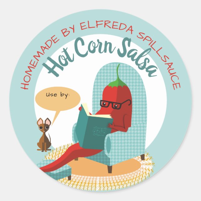 Chili pepper salsa from the kitchen of sticker (Front)