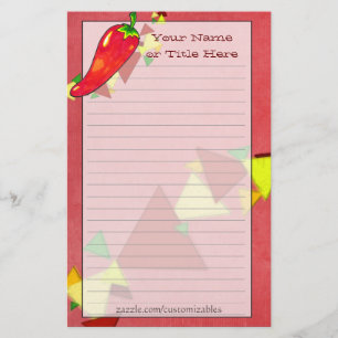 Chili Pepper Stationery