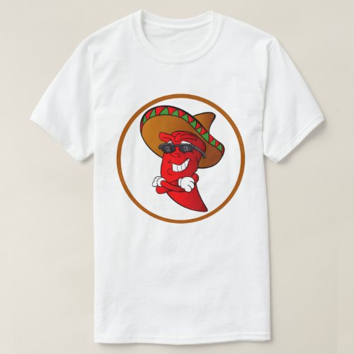 Chili pepper T_Shirt  Hot Peppers Band Logo