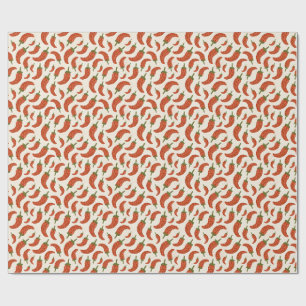 Chili Pepper Watercolor Gift Wrap