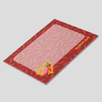 Chili Pepper with Flame Heart Notepad