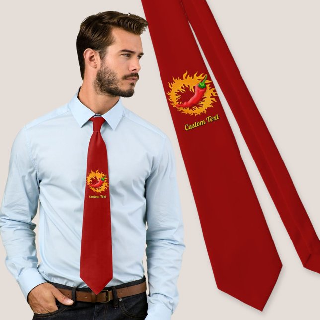 Chili pepper with flame tie (Creator Uploaded)