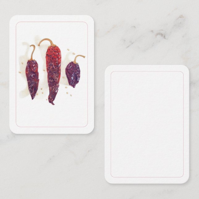 CHILI PEPPERS 2.5x3.5 Flat Card II (Front/Back)