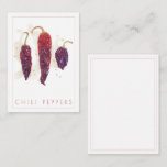 CHILI PEPPERS 2.5x3.5 Flat Card + Text