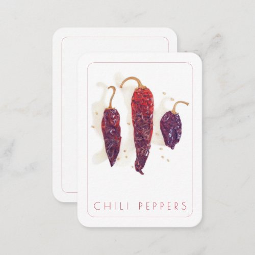 CHILI PEPPERS 25x35 Flat Card  Text II