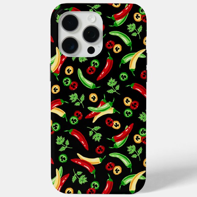 Chili peppers and Cilantro Case-Mate iPhone Case (Back)
