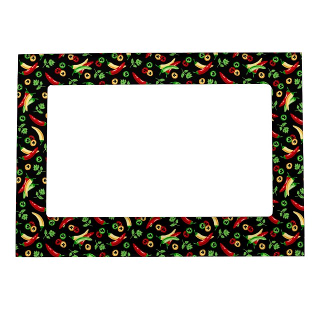 Chili peppers and Cilantro  Magnetic Frame (Front)