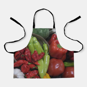 Chili Peppers and Veggies Kids Apron