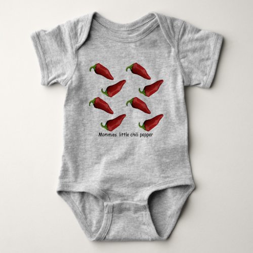 Chili peppers baby bodysuit