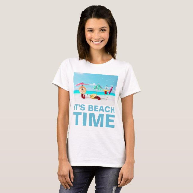 Chili Peppers Beach Time Funny custom T-Shirt (Front Full)