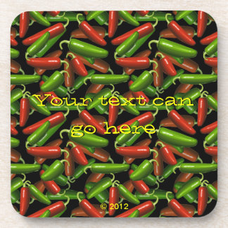 Chili Peppers Beverage Coaster
