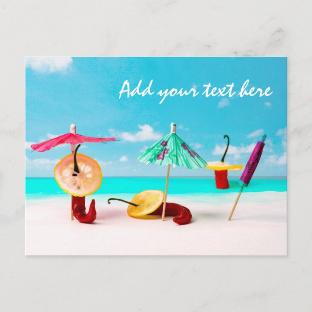 Chili Peppers By The Sea Postcard (Front)